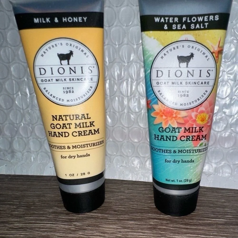 Dionis GOAT MILK HAND CREAM milk & honey and water flowers & sea‎ salt travel